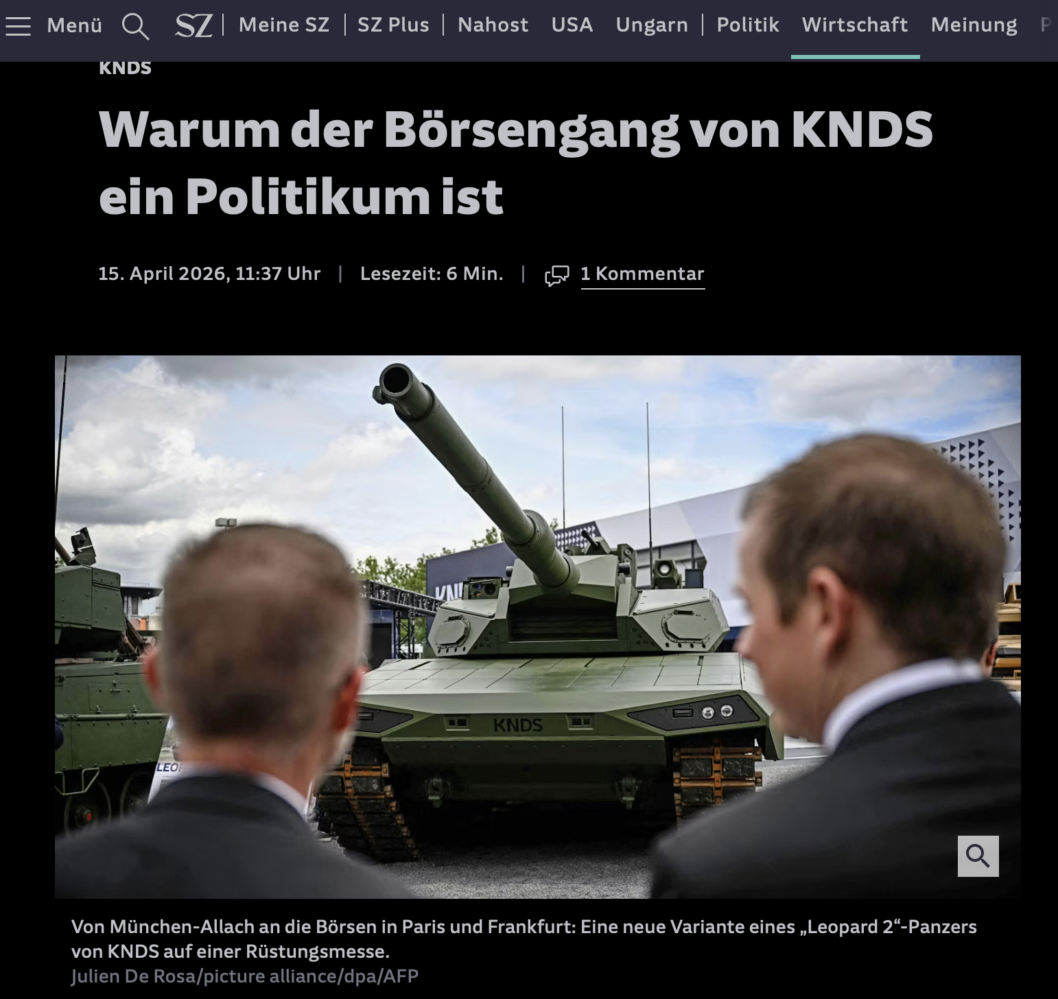 KNDS: Warum der Börsengang von KNDS ein Politikum ist